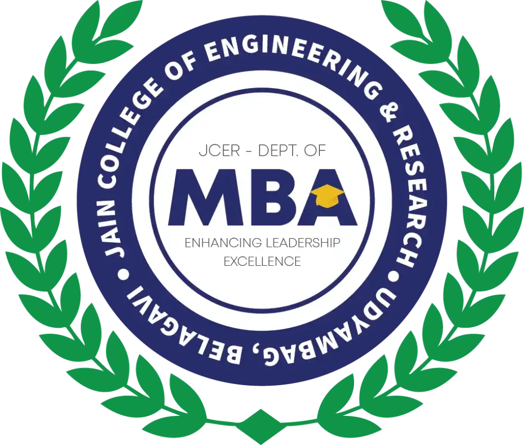 Jain College of Enginnering and Research MBA Department Embellem Logo